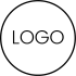 A black circle with the word LOGO within